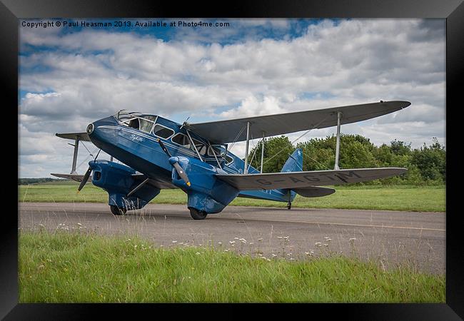 Dragon Rapide G-AGTM Framed Print by P H