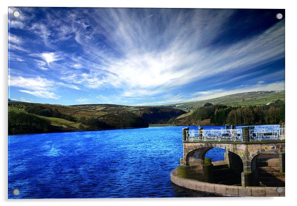 Digley reservoir Acrylic by Neil Ravenscroft