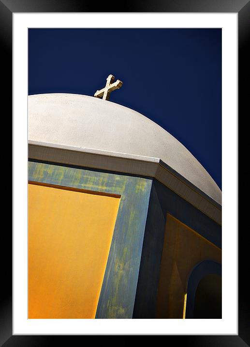 church roof Framed Mounted Print by meirion matthias
