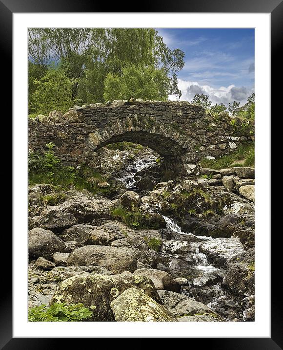 Old Stone Bridge Framed Mounted Print by Darren Frodsham