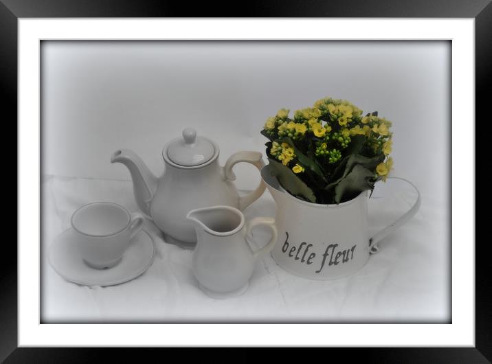teatime Framed Mounted Print by sue davies