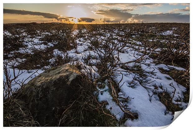 Moorland Sunset Print by Phil Tinkler
