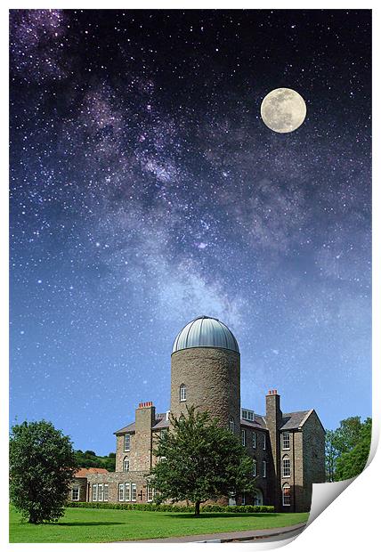 The Old Observatory, Day to Night Print by Peter Cope