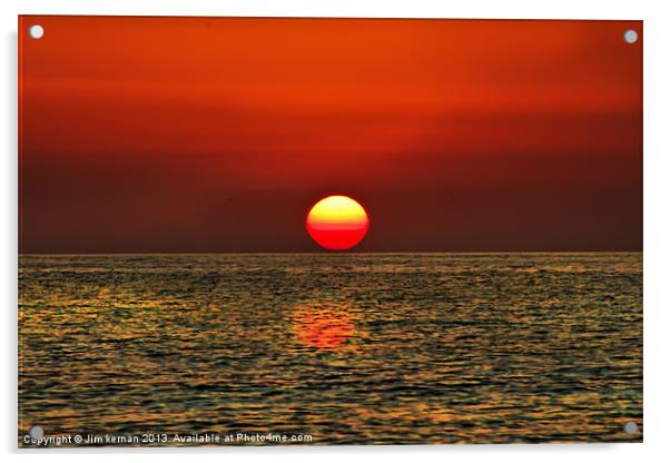 A Majestic Sunset Acrylic by Jim kernan