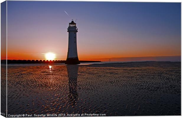 Perch Rock Lighthouse Canvas Print by Paul Scoullar