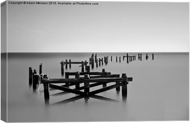 Swanage Old Pier Canvas Print by Adam Atkinson