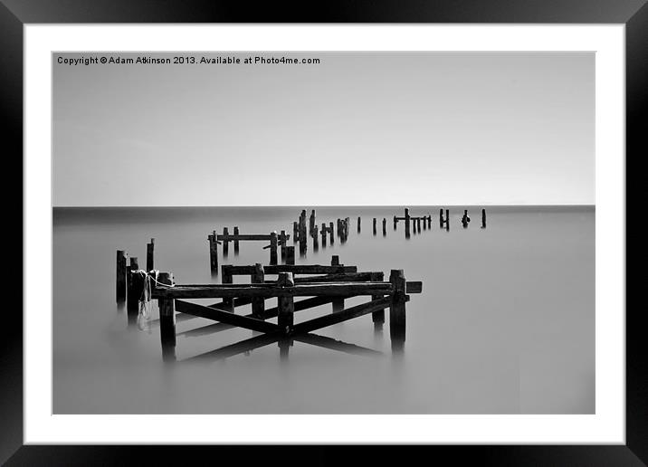 Swanage Old Pier Framed Mounted Print by Adam Atkinson