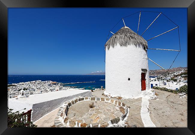 Mykonos, Greece Framed Print by Constantinos Iliopoulos