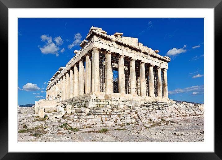 Parthenon, Greece Framed Mounted Print by Constantinos Iliopoulos