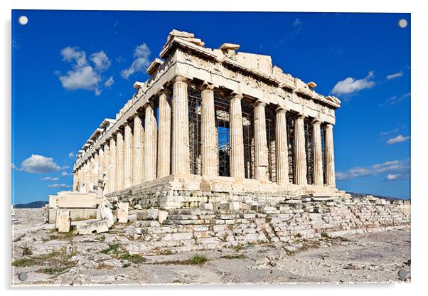 Parthenon, Greece Acrylic by Constantinos Iliopoulos