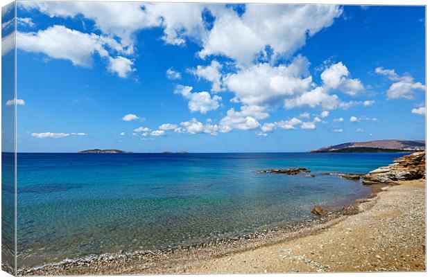 Andros island, Greece Canvas Print by Constantinos Iliopoulos