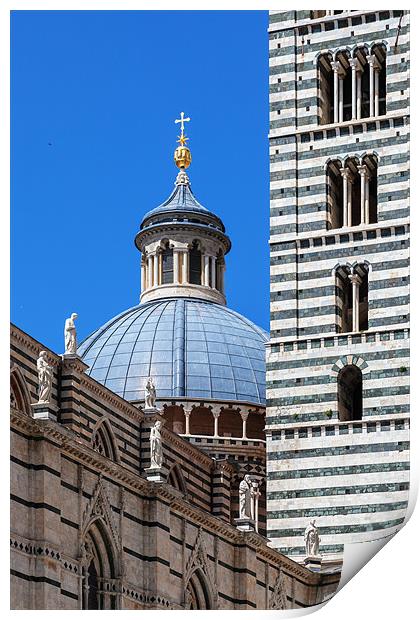 Siena Duomo and Campanile Print by Ian Duffield