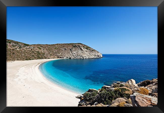 Andros island, Greece Framed Print by Constantinos Iliopoulos