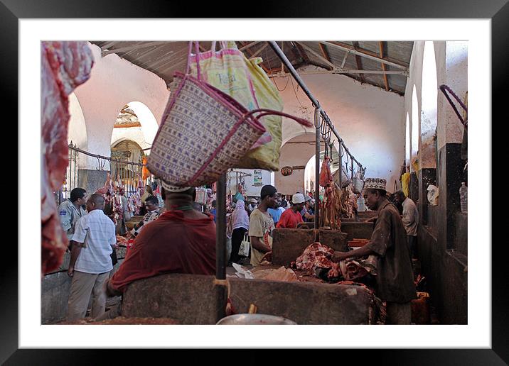 Stone Town Market Framed Mounted Print by Tony Murtagh