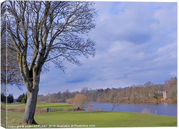 NORTH INCH SEVENTEENTH RIVER TAY Canvas Print by austin APPLEBY