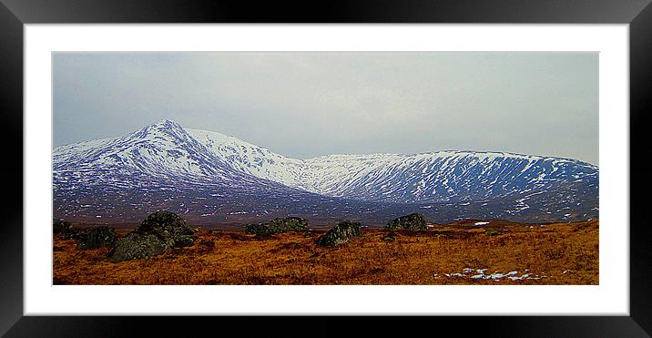 the rocks of corrour Framed Mounted Print by dale rys (LP)