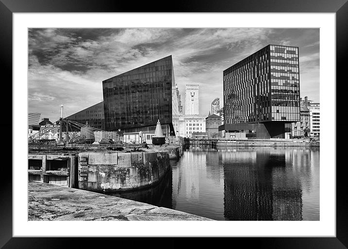 Liverpool Docks Waterfront Framed Mounted Print by Wayne Molyneux