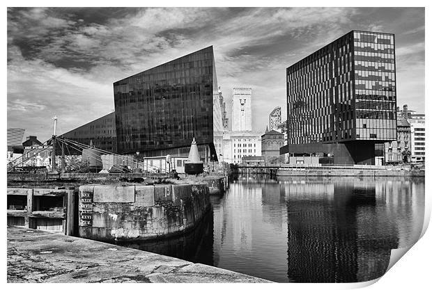 Liverpool Docks Waterfront Print by Wayne Molyneux