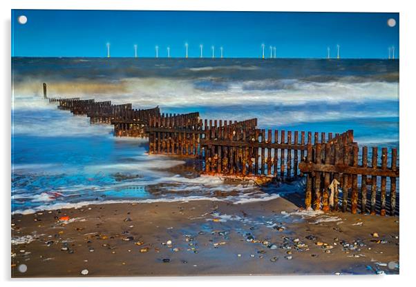 Caister on Sea Acrylic by Dean Messenger