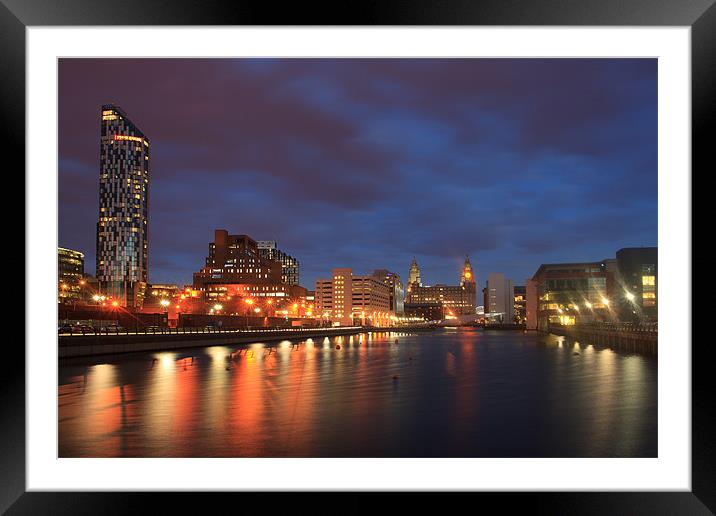 When The Sun Goes Down The Lights Come On Framed Mounted Print by Phillip Orr