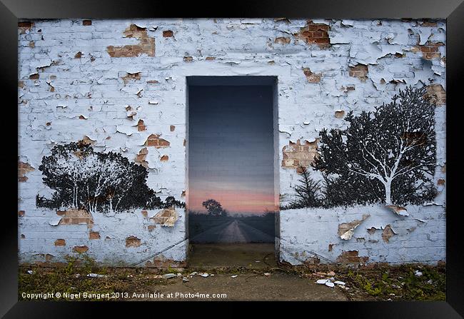 Door Framed Print by Nigel Bangert