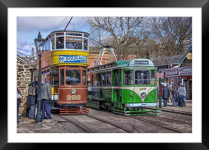 Trams at Crich Framed Mounted Print by Alan Matkin
