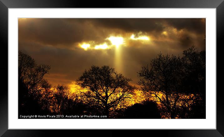 A Ray Of Sun Framed Mounted Print by Dave Burden