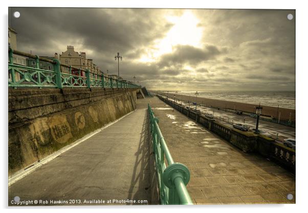Brighton Promenade Acrylic by Rob Hawkins