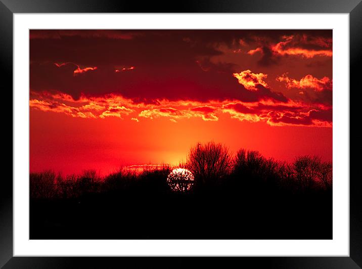 Norfolk Sunset - 1 Framed Mounted Print by Roman Czajkowski