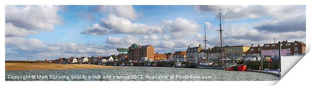 Wells Harbour Panoramic Print by Mark Bunning