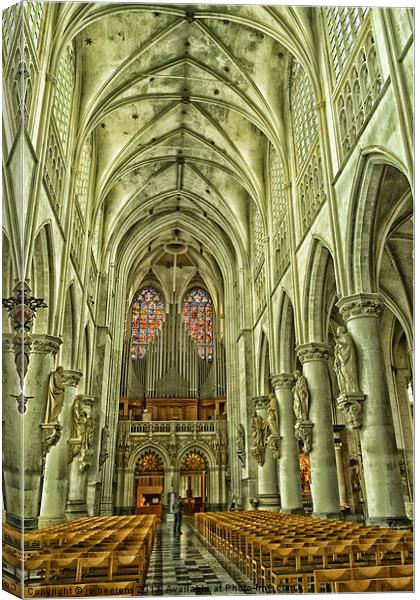 church interior Canvas Print by Jo Beerens