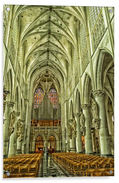 church interior Acrylic by Jo Beerens