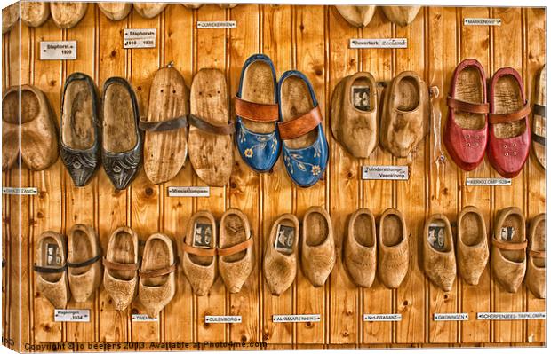 wooden shoes Canvas Print by Jo Beerens