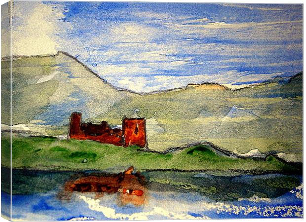 highland scene Canvas Print by dale rys (LP)