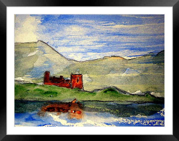highland scene Framed Mounted Print by dale rys (LP)