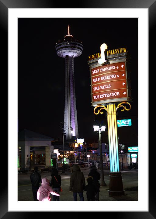 Niagara Fallsview Framed Mounted Print by Vincent Nguyen