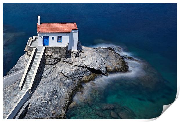 Andros island, Greece Print by Constantinos Iliopoulos
