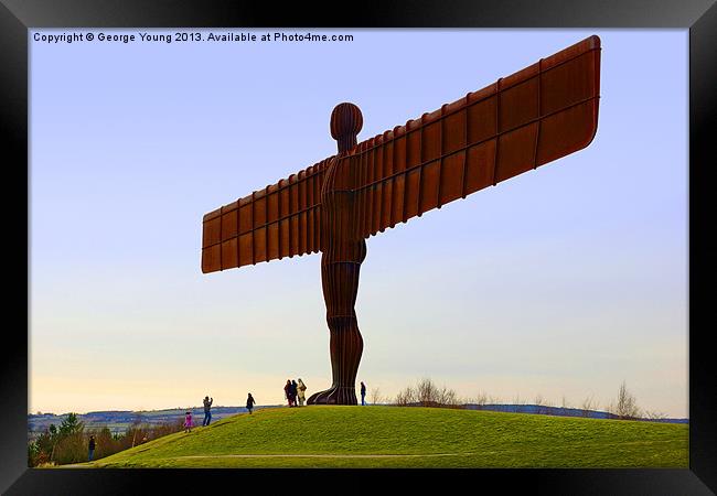 Angel of the North Framed Print by George Young