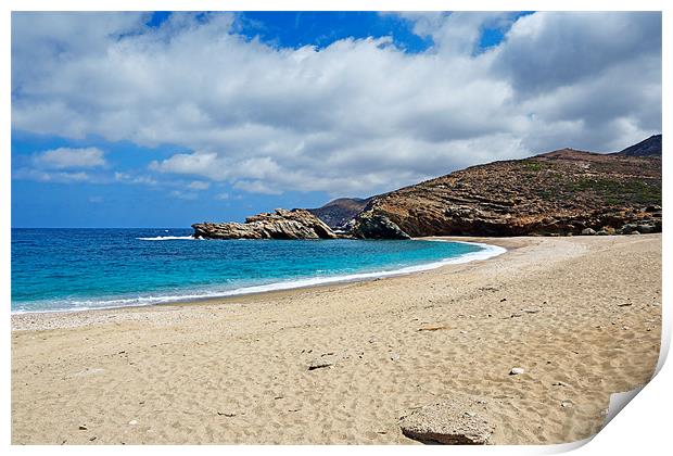 Andros island, Greece Print by Constantinos Iliopoulos