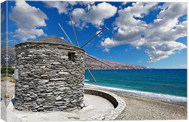 Andros island, Greece Canvas Print by Constantinos Iliopoulos