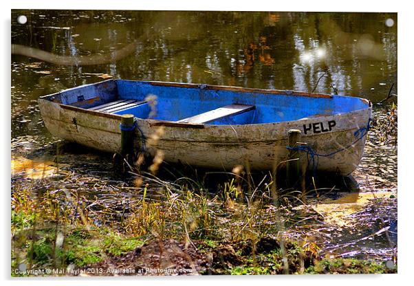 The old Boat Acrylic by Mal Taylor Photography