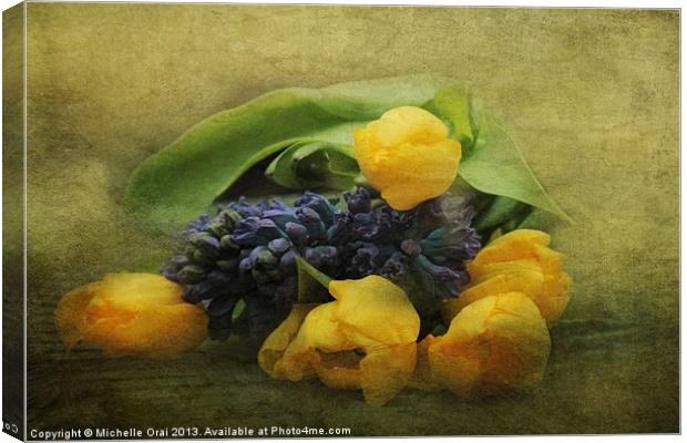 Spring Bouquet Canvas Print by Michelle Orai