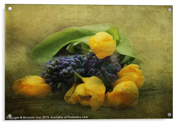 Spring Bouquet Acrylic by Michelle Orai