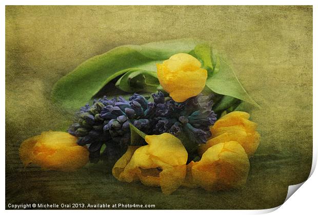Spring Bouquet Print by Michelle Orai