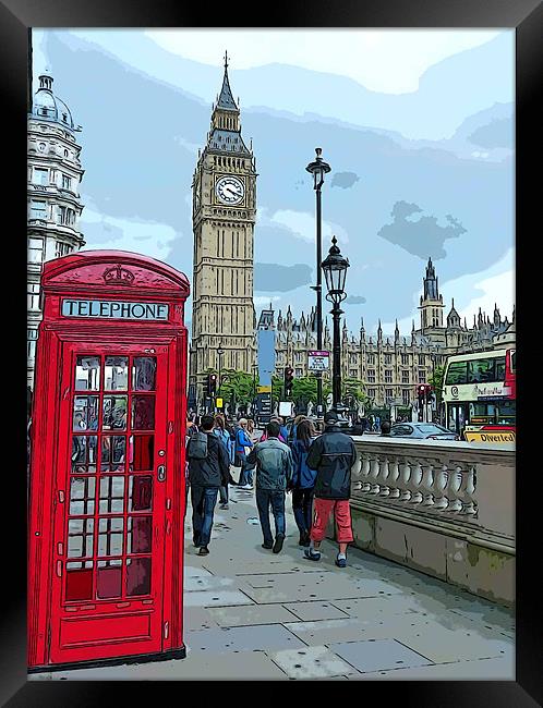 London Scene Framed Print by Jackie Forrest