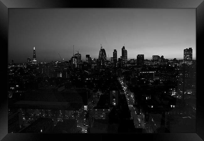 2013 City of London Skyline Framed Print by David French