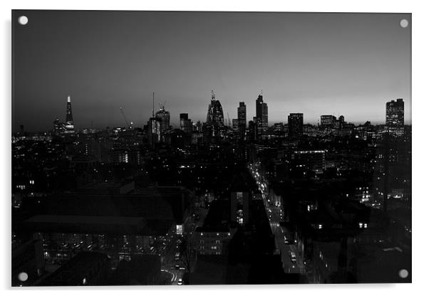 2013 City of London Skyline Acrylic by David French