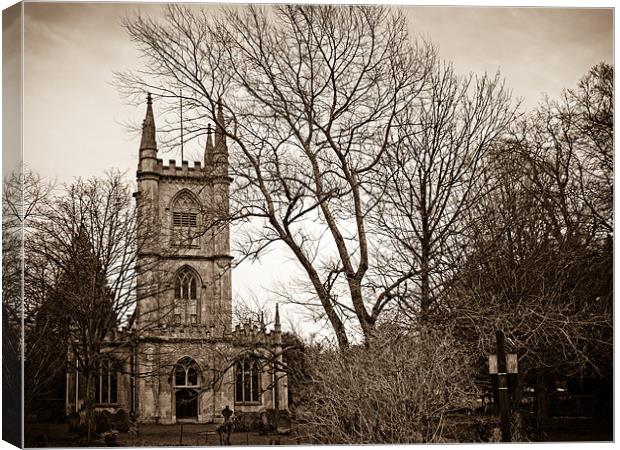 St Lawrence Church, Hungerford, Berkshire, England Canvas Print by Mark Llewellyn