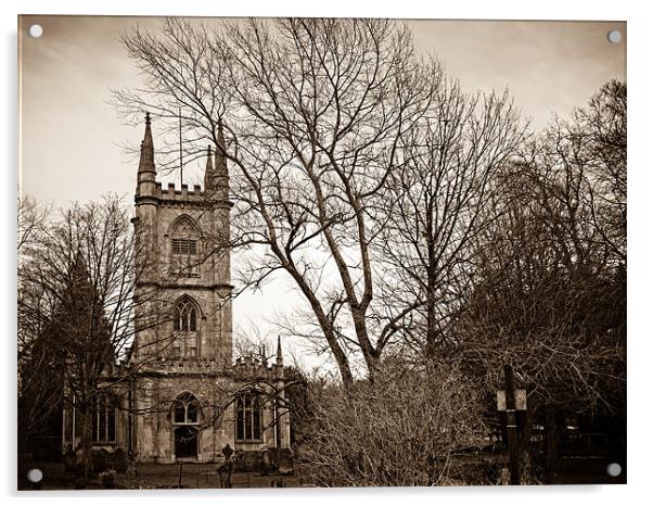 St Lawrence Church, Hungerford, Berkshire, England Acrylic by Mark Llewellyn