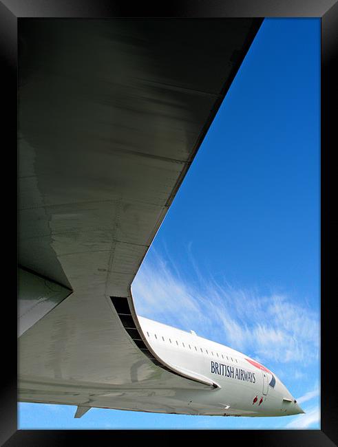 Concorde in Flight Framed Print by Peter Cope